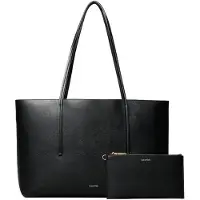 Calvin Klein Shopper 'Foil Logo Tote With' zwart