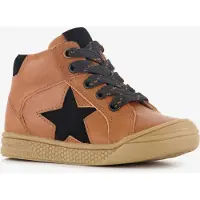 Stap leren jongens veterboots cognac maat 22