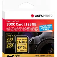 Agfa SDXC UHS II - 128GB, professionele, snelle kaart, U3, V90