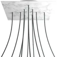 Creative Cables Kroq4010f105 Xxl Rose-one Square Carrara Marmeren Rozenset