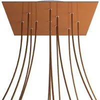 Creative Cables Kroq4012f108 Xxl Rose-one Square Satin-koperkleurige Rozenset