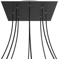 Creative Cables Kroq408f103 Xxl Rose-one Vierkant Mat Zwart Rose Kit