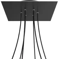 Creative Cables Krovnq406f103 Xxl Rose-one Square Mat Zwart Rozenset