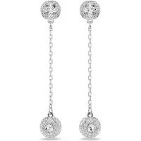 Swarovski Oorbellen 'Una' zilver / transparant