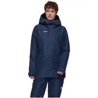 Mammut - Women's Fall Line Hardshell Thermo Hooded Jacket - Ski-jas L, blauw