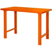 Bahco Werkbank | heavy-duty | met stalen werkblad | 4 poten | blauw | 1800 mm x 750 mm x 1030 mm - 1495WB18TSBL