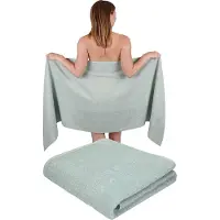 Betz 2 stuks saunahanddoekenset, saunadoeken, badhanddoeken, 100% katoen, saunahanddoeken, Berlijn, afmetingen 70 x 200 cm, kleur jade