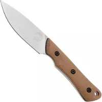 White River Knives Brave WRSS-BRV-MNB Stonewashed Magnacut, Natural Canvas Micarta, jachtmes, Smith and Sons design