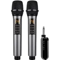 INF Draadloze microfoon in 2-pack / Bluetooth Reverb met Android-poortkabel