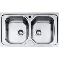 Mepamsa Cuadro 79.50 Inox Dubbele Spoelbak
