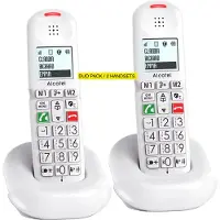 Alcatel Set van 2 Draadloze telefoons XL685 Duo Wit
