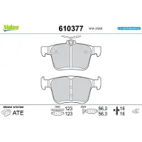 Valeo 610377 Remblokken