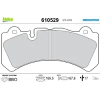 Valeo 610529 Remblokken