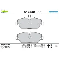 Valeo 610330 Remblokken
