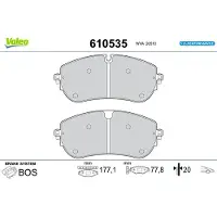Valeo 610535 Remblokken