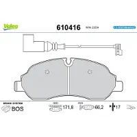 Valeo 610416 Remblokken