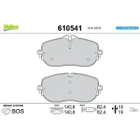 Valeo 610541 Remblokken