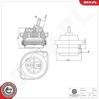 ESEN SKV 75SKV167 Motorsteunlager