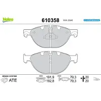 Valeo 610358 Remblokken