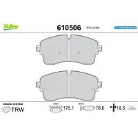 Valeo 610506 Remblokken