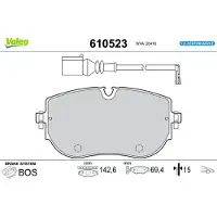 Valeo 610523 Remblokken