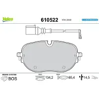 Valeo 610522 Remblokken