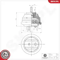 ESEN SKV 75SKV151 Motorsteunlager
