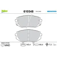 Valeo 610548 Remblokken