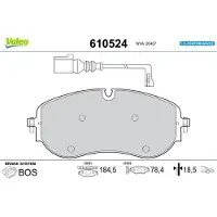 Valeo 610524 Remblokken
