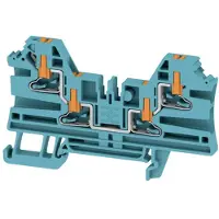 Weidmuller 2847470000 Doorgangsklem Push-In-klem, Steekaansluiting Blauw 50 stuk(s)