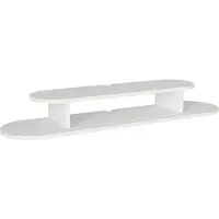 En.casa Hangende TV-kast 'Targema' met een open vak, 120 x 30 x 16 cm, wit