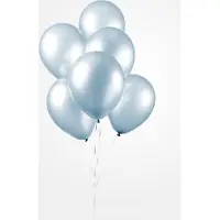 We Fiesta 10 Balloons 12″ pearl licht blauw - Thema Feest Party Ballon