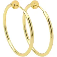 Charme Bijoux Klem Oorbellen - zonder gaatje- Oorringen- Goudkleur- 6 cm- geen gaatje-