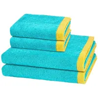 Cawö Sonstiges 2 X handdoek 2 X douchehanddoek - in set 4 pack Lifestyle Splash