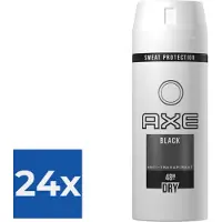 Axe Deospray Black Dry - 150 ml - Voordeelverpakking 24 stuks