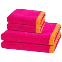 Cawö Sonstiges 2 X handdoek 2 X douchehanddoek - in set 4 pack Lifestyle Splash