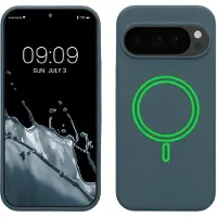 Kwmobile telefoonhoesje geschikt voor Google Pixel 10 / Pixel 10 Pro - Hoesje met magneet compatibel met MagSafe - Smartphone case in leisteen