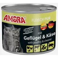 Amora Kattenvoer 6x200g - Gevogelte & Kaas