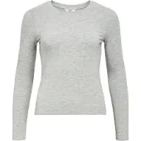 Object Shirt 'OBJZOFIA SLI' grijs gemêleerd
