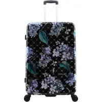 Elle Floret grote harde Koffer met print | trolley - 78cm (L) Zwart - EL44HA.71.06 - Zwart / Large