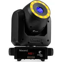 Beamz Cobra 100R spot 100 Watt Moving Head met RGB LED Ring