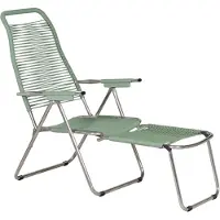 Fiam Spaghetti Ligbed Saliegroen - Ligstoelen en ligbedden Aluminium Sage Green - 084 ALU SG
