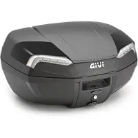 Givi TOPCASE E46 RIVIERA MONOLOCK PLAAT 46L Zwart/zilver blauw