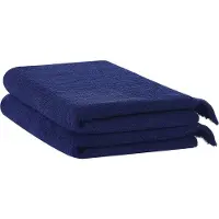 Beliani ATIU - Handdoek-Blauw-Katoen