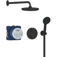 GROHE Precision inbouw douchesysteem - Rond opbouwdeel - Matte Black