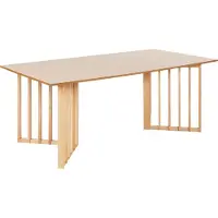 Beliani LEANDRA - Eettafel - Lichtbruin - MDF