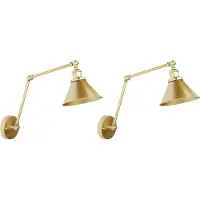 Beliani NARVA - Wandlamp - Goud - Metaal