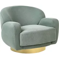 Beliani LEJRE - Fauteuil - Groen - Polyester