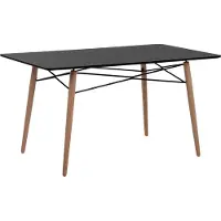 Beliani BIONDI - Eettafel - Zwart - 80 x 140 cm - MDF