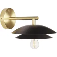 Beliani LASOLO - Wandlamp - Zwart - Metaal